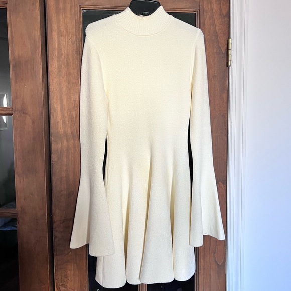 Ronny Kobo Bell-Sleeve Mock-Neck Mini Dress - Picture 4 of 4